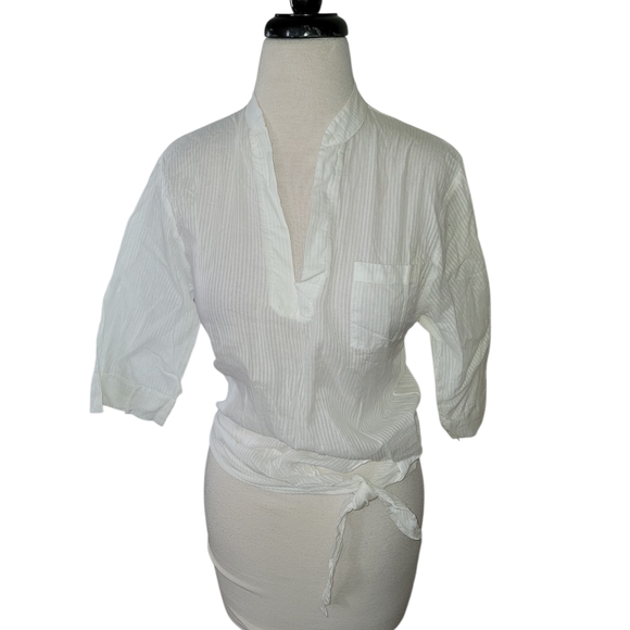 Ella Moss Tops - Ella Moss White Light Weight  Blouse SZ 10
